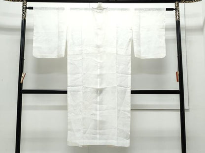 平和屋着物＊夏物　長襦袢　草葉紋紗　麻　逸品　CABJ0885th