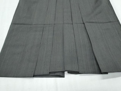 平和屋着物＊夏物　男性　行灯袴　縞　正絹　逸品　CABJ0887th