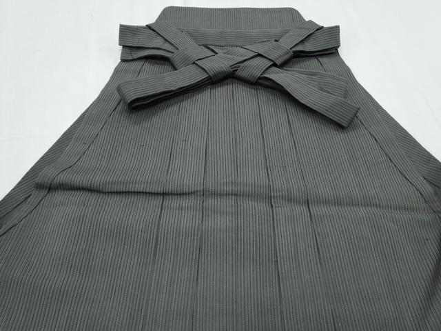 平和屋着物＊夏物　男性　行灯袴　縞　正絹　逸品　CABJ0887th