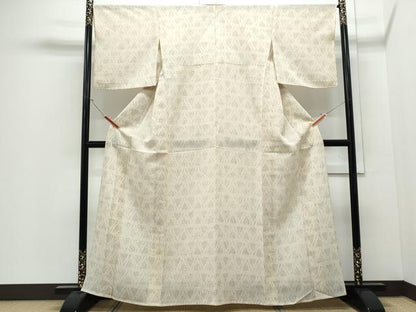 平和屋着物＊夏物　ぜんまい紬　紗　吉祥文　正絹　逸品　CABJ0890th