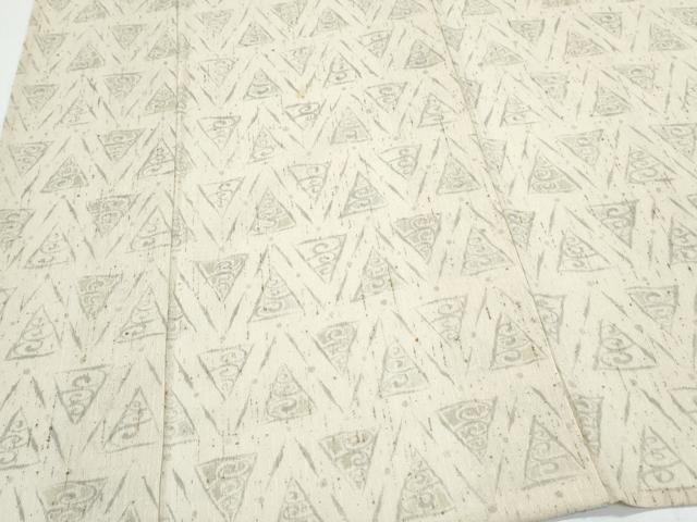 平和屋着物＊夏物　ぜんまい紬　紗　吉祥文　正絹　逸品　CABJ0890th