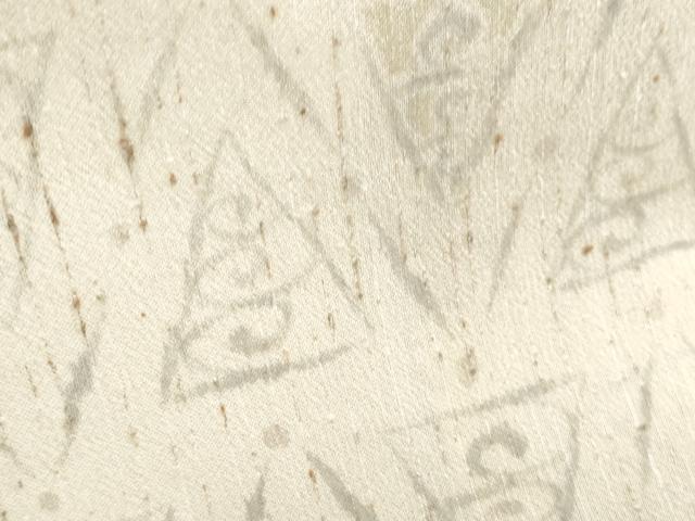 平和屋着物＊夏物　ぜんまい紬　紗　吉祥文　正絹　逸品　CABJ0890th