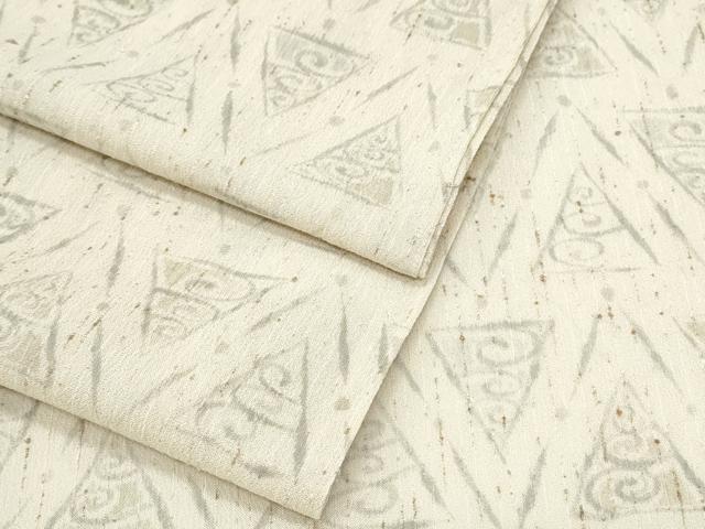 平和屋着物＊夏物　ぜんまい紬　紗　吉祥文　正絹　逸品　CABJ0890th