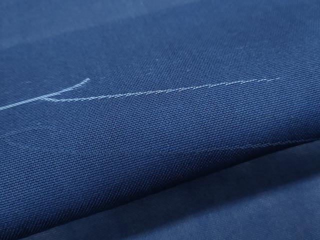 平和屋着物＊夏物　小紋　紗　草葉文　正絹　逸品　CABJ0896th