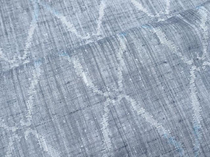 平和屋着物＊夏物　紬　菱繋ぎ　正絹　逸品　CABJ0899th