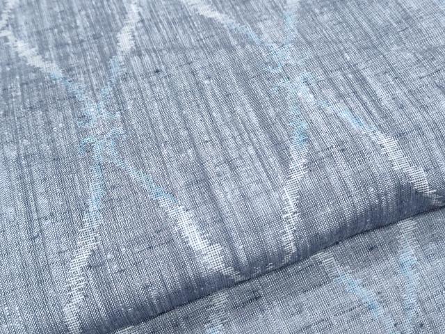 平和屋着物＊夏物　紬　菱繋ぎ　正絹　逸品　CABJ0899th