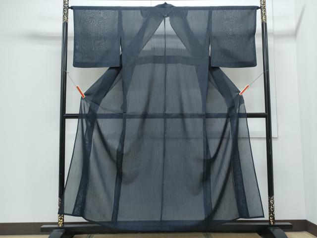 平和屋着物＊夏物　紗紬　立涌文　正絹　逸品　CABJ0904th