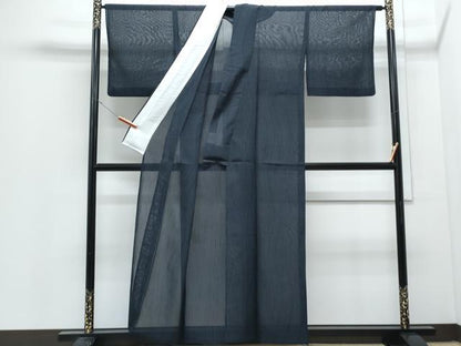 平和屋着物＊夏物　紗紬　立涌文　正絹　逸品　CABJ0904th