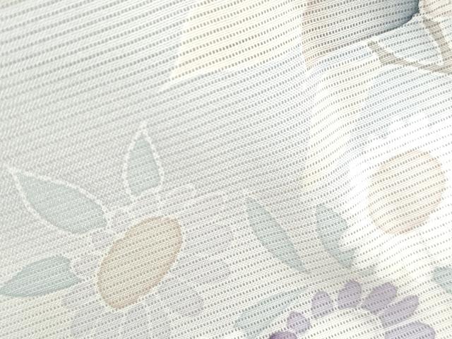 平和屋着物＊夏物　訪問着　友禅　絽　草花文　正絹　逸品　CABJ0910th