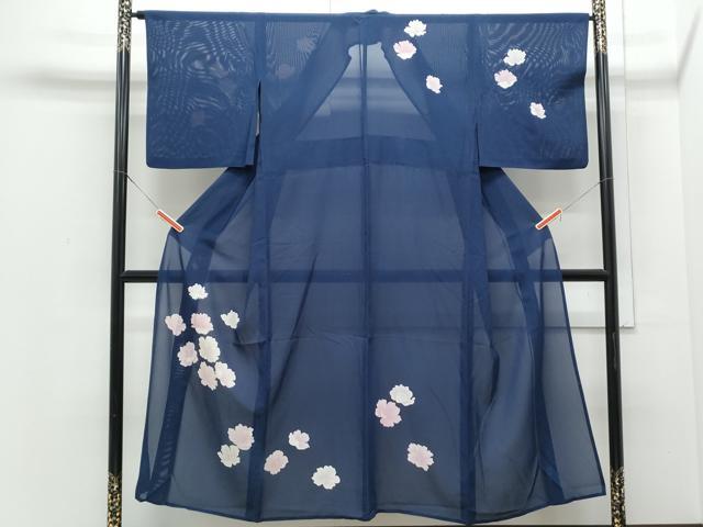 平和屋着物＊夏物　訪問着　絽　舞花文　正絹　逸品　CABJ0912th