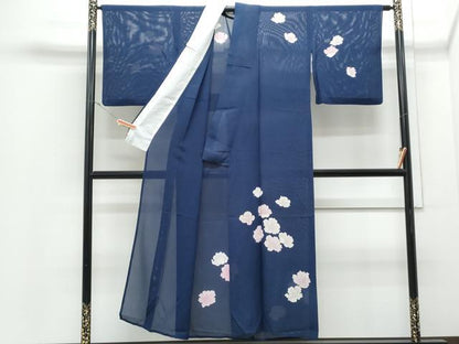 平和屋着物＊夏物　訪問着　絽　舞花文　正絹　逸品　CABJ0912th