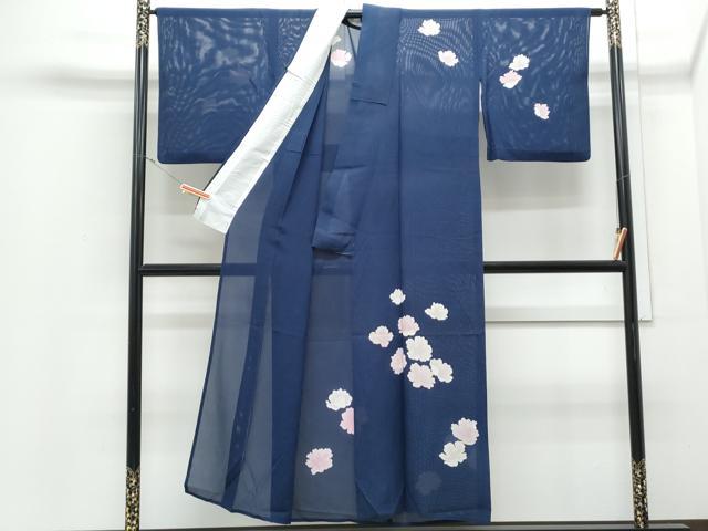 平和屋着物＊夏物　訪問着　絽　舞花文　正絹　逸品　CABJ0912th
