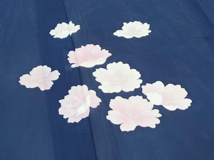 平和屋着物＊夏物　訪問着　絽　舞花文　正絹　逸品　CABJ0912th