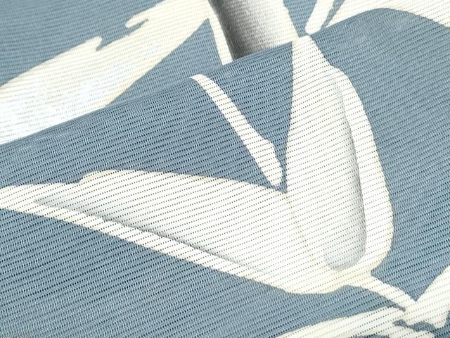 平和屋着物＊夏物　訪問着　絽　笹竹文　銀彩　正絹　逸品　CABJ0913th