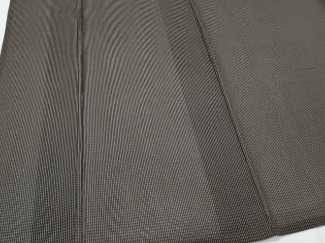 平和屋着物＊夏物　紗紬　格子文　正絹　逸品　CABJ0915th