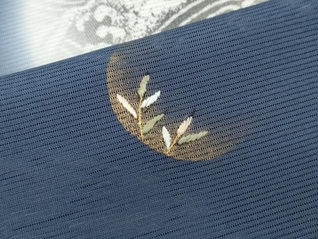 平和屋着物＊夏物　訪問着　絽　刺繍　蛍暈し　立波丸文　正絹　逸品　CABJ0919th