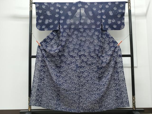 平和屋着物＊夏物　訪問着　絽　楓文　正絹　逸品　CABJ0922th