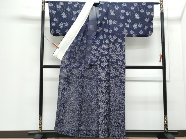 平和屋着物＊夏物　訪問着　絽　楓文　正絹　逸品　CABJ0922th