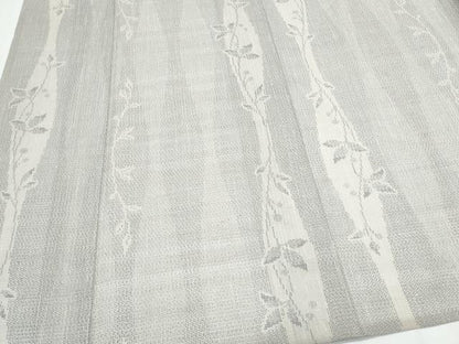 平和屋着物＊夏物　結城紬　夏結城　100亀甲　立涌蔦の葉文　正絹　逸品　CABJ0924th