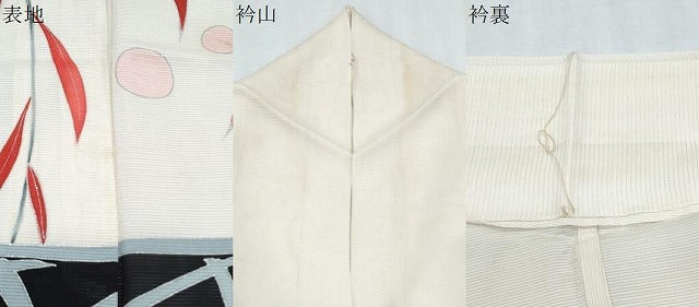 平和屋着物＊夏物　訪問着　絽　吉祥草葉文　銀彩　正絹　逸品　CABJ0934th