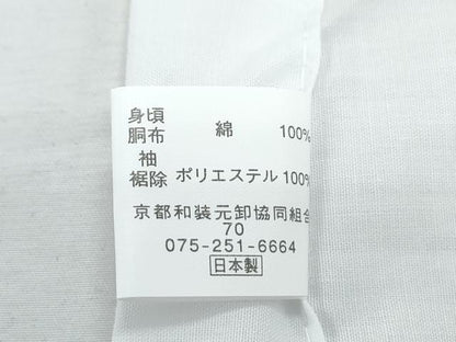 平和屋着物＊夏物　長襦袢　二部式　縦絽　洗える着物　CABJ0940th