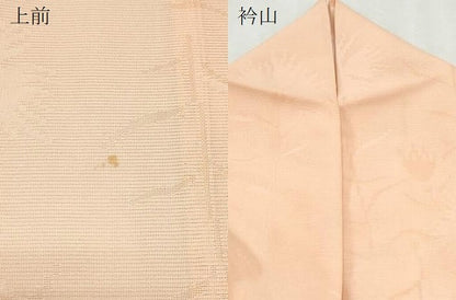 平和屋着物＊夏物　色無地　絽　草花紋紗　宍色　正絹　逸品　CABJ0950th