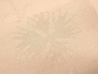 平和屋着物＊夏物　色無地　絽　草花紋紗　宍色　正絹　逸品　CABJ0950th