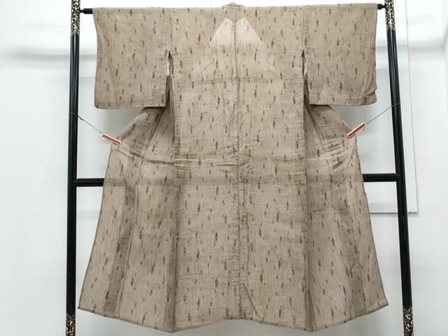平和屋着物＊夏物　本場小千谷ちぢみ　吉祥文　麻　逸品　CABJ0951th