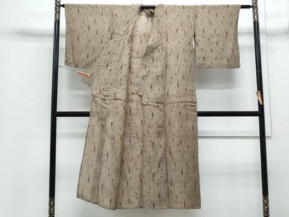 平和屋着物＊夏物　本場小千谷ちぢみ　吉祥文　麻　逸品　CABJ0951th