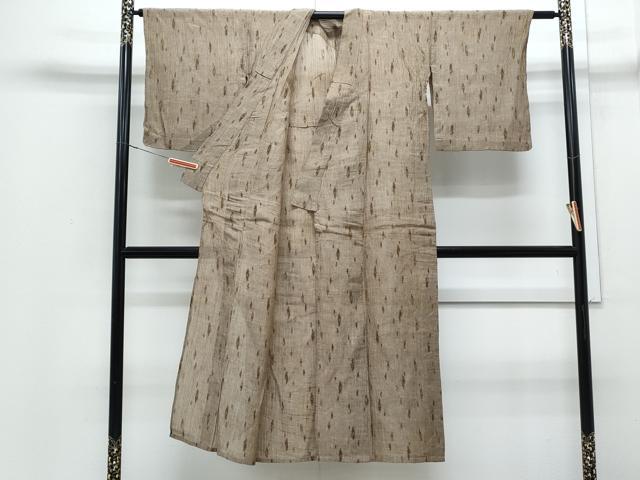 平和屋着物＊夏物　本場小千谷ちぢみ　吉祥文　麻　逸品　CABJ0951th