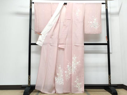 平和屋着物＊夏物　訪問着　絽　籬花文　正絹　逸品　CABJ0956th