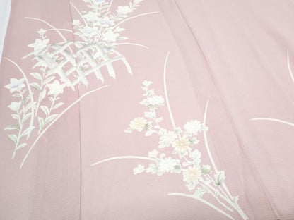 平和屋着物＊夏物　訪問着　絽　籬花文　正絹　逸品　CABJ0956th