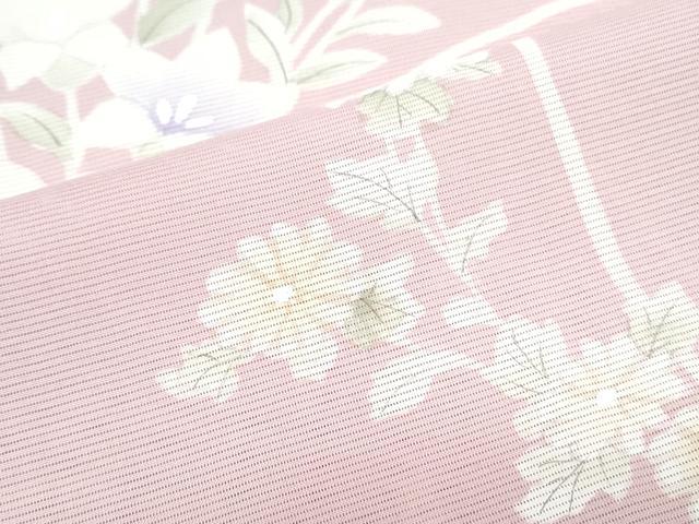 平和屋着物＊夏物　訪問着　絽　籬花文　正絹　逸品　CABJ0956th
