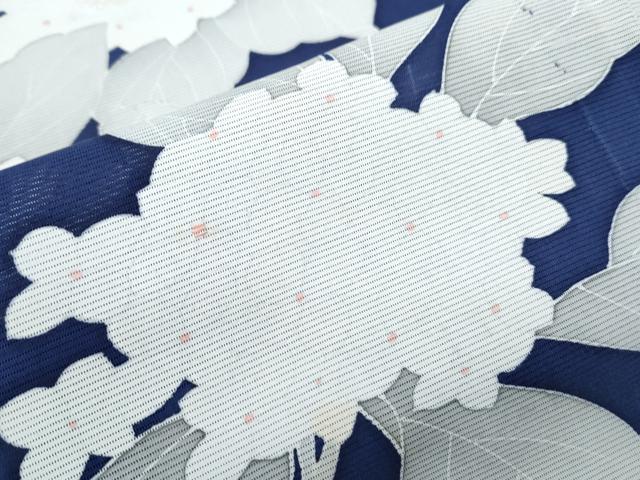 平和屋着物＊夏物　訪問着　絽　刺繍　紫陽花　正絹　逸品　CABJ0957th