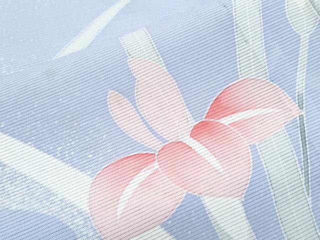 平和屋着物＊夏物　訪問着　絽　流水花文　暈し染め　正絹　逸品　CABJ0961th