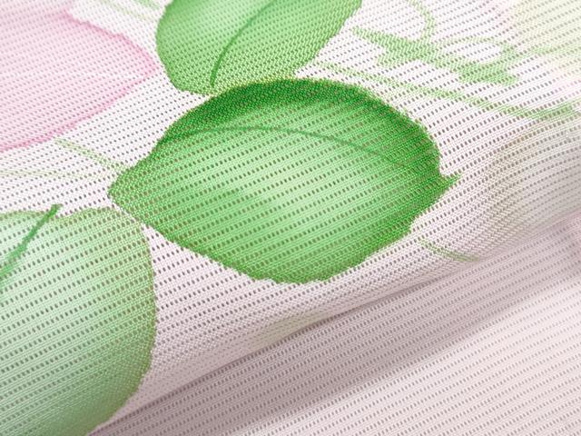 平和屋着物＊夏物　訪問着　絽　手描き　草花文　正絹　逸品　CABJ0962th