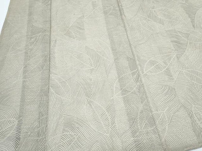 平和屋着物＊夏物　紗紬　吉祥舞葉文　正絹　逸品　CABJ0968th