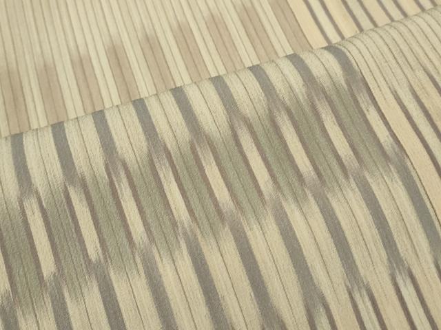 平和屋着物＊夏物　明石ちぢみ　吉祥間道　正絹　逸品　CABJ0969th