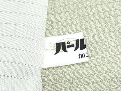 平和屋着物＊夏物　訪問着　絽縮緬　雪輪花文　銀彩　正絹　逸品　CABJ0971th