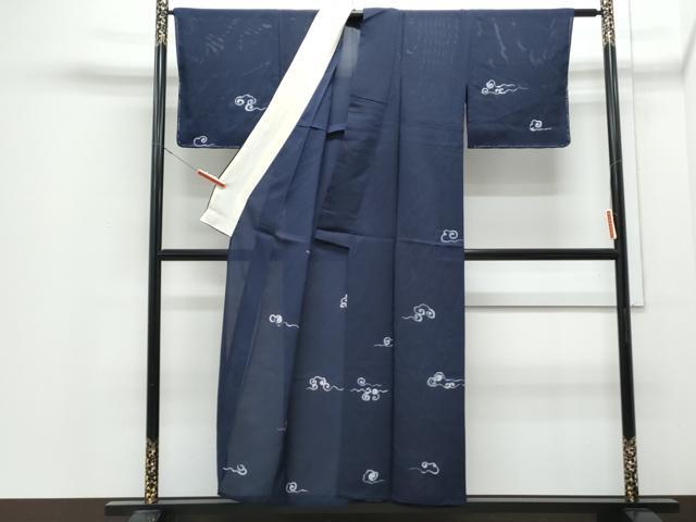 平和屋着物＊夏物　訪問着　絽　一珍染　雲取り文　正絹　逸品　CABJ0972th