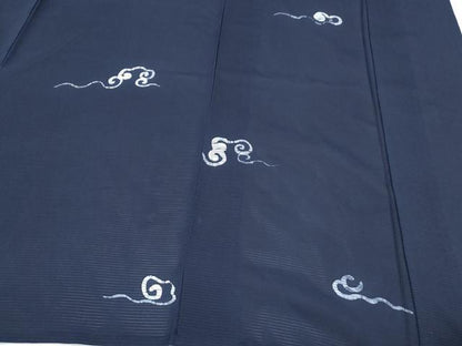 平和屋着物＊夏物　訪問着　絽　一珍染　雲取り文　正絹　逸品　CABJ0972th