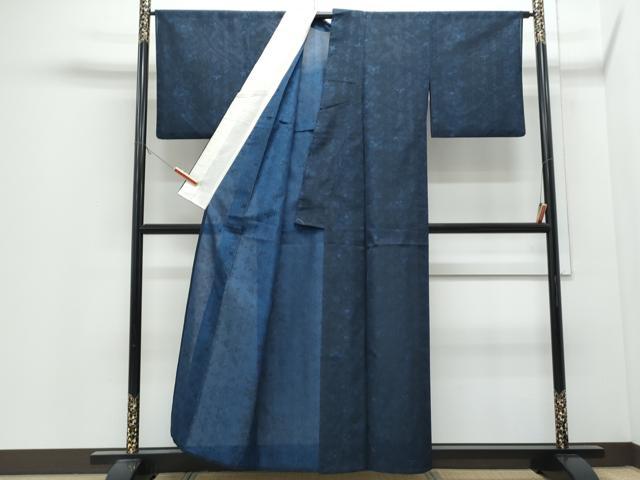 平和屋着物＊夏物　お召　風通紗　草花文　正絹　逸品　CABJ0975th
