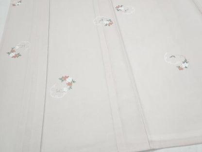 平和屋着物＊夏物　小紋　絽　雪輪花文　洗える着物　CABJ0976th