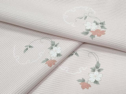 平和屋着物＊夏物　小紋　絽　雪輪花文　洗える着物　CABJ0976th