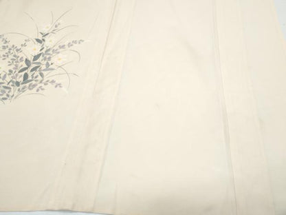 平和屋着物＊夏物　訪問着　絽　手描き　草花文　暈し染め　正絹　逸品　CABJ0978th