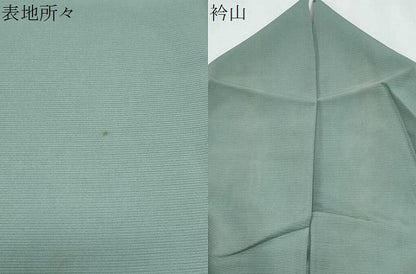 平和屋着物＊夏物　色無地　絽　薄青色　阪急百貨店扱い　正絹　逸品　CABJ0982th