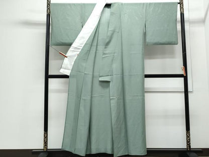 平和屋着物＊夏物　色無地　絽　薄青色　阪急百貨店扱い　正絹　逸品　CABJ0982th