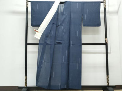 平和屋着物＊夏物　紗紬　抽象紋様　正絹　逸品　CABJ0983th