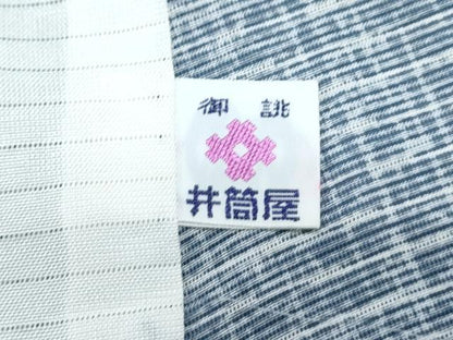 平和屋着物＊夏物　小紋　絽　市松文　正絹　逸品　CABJ0984th