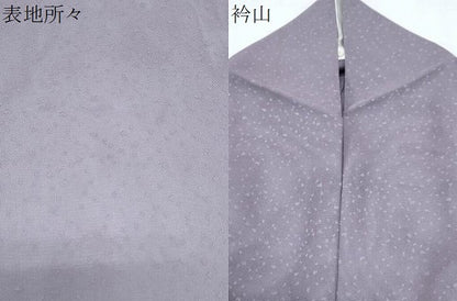 平和屋着物＊夏物　色無地　霞文紗　浅紫色　正絹　逸品　CABJ0985th